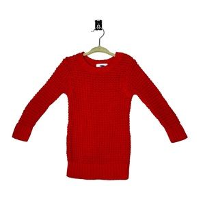 Red toddler sweater dress